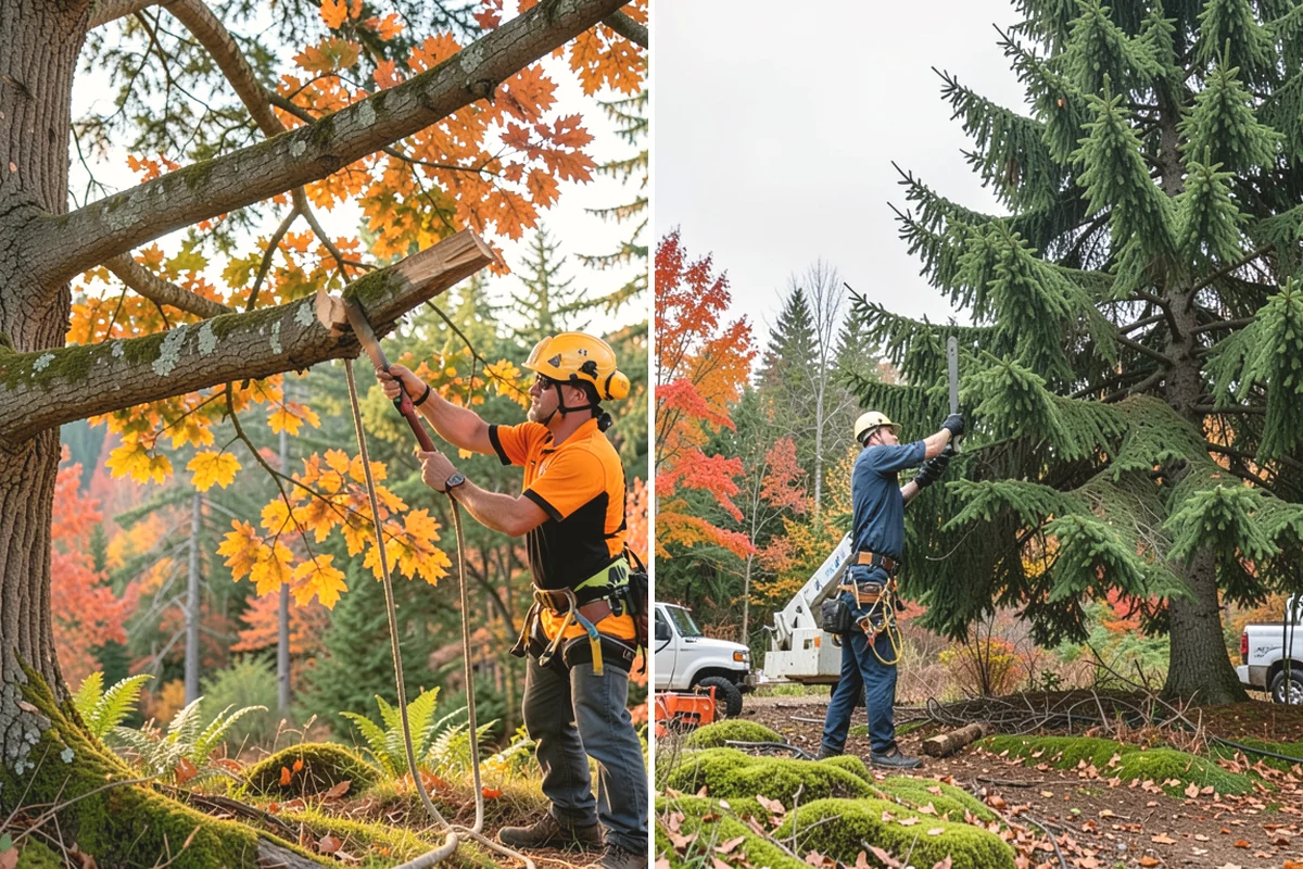 Small tree removal in Yarrow Point, King County, WA - On-site assessment and hazard evaluation