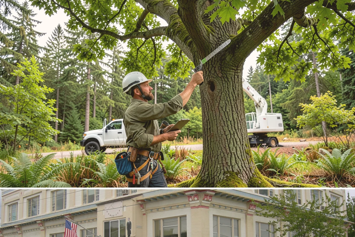 Snow and ice damage cleanup in Anacortes, Skagit County, WA - This service is performed during winter months following snow and ice loading events to relieve tension on limbs and remove...