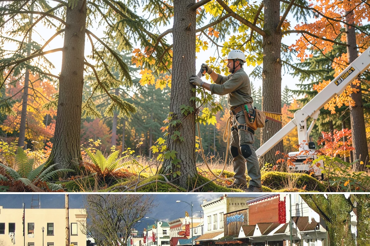 Snow and ice damage cleanup in Arlington, Snohomish County, WA - This service is performed during winter months following snow and ice loading events to relieve tension on limbs and remove...