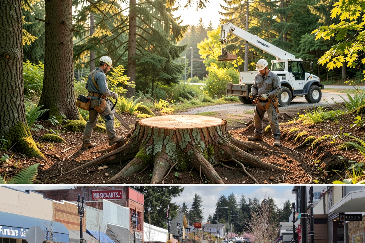 Snow and ice damage cleanup in Bothell, King County, WA - This service is performed during winter months following snow and ice loading events to relieve tension on limbs and remove...
