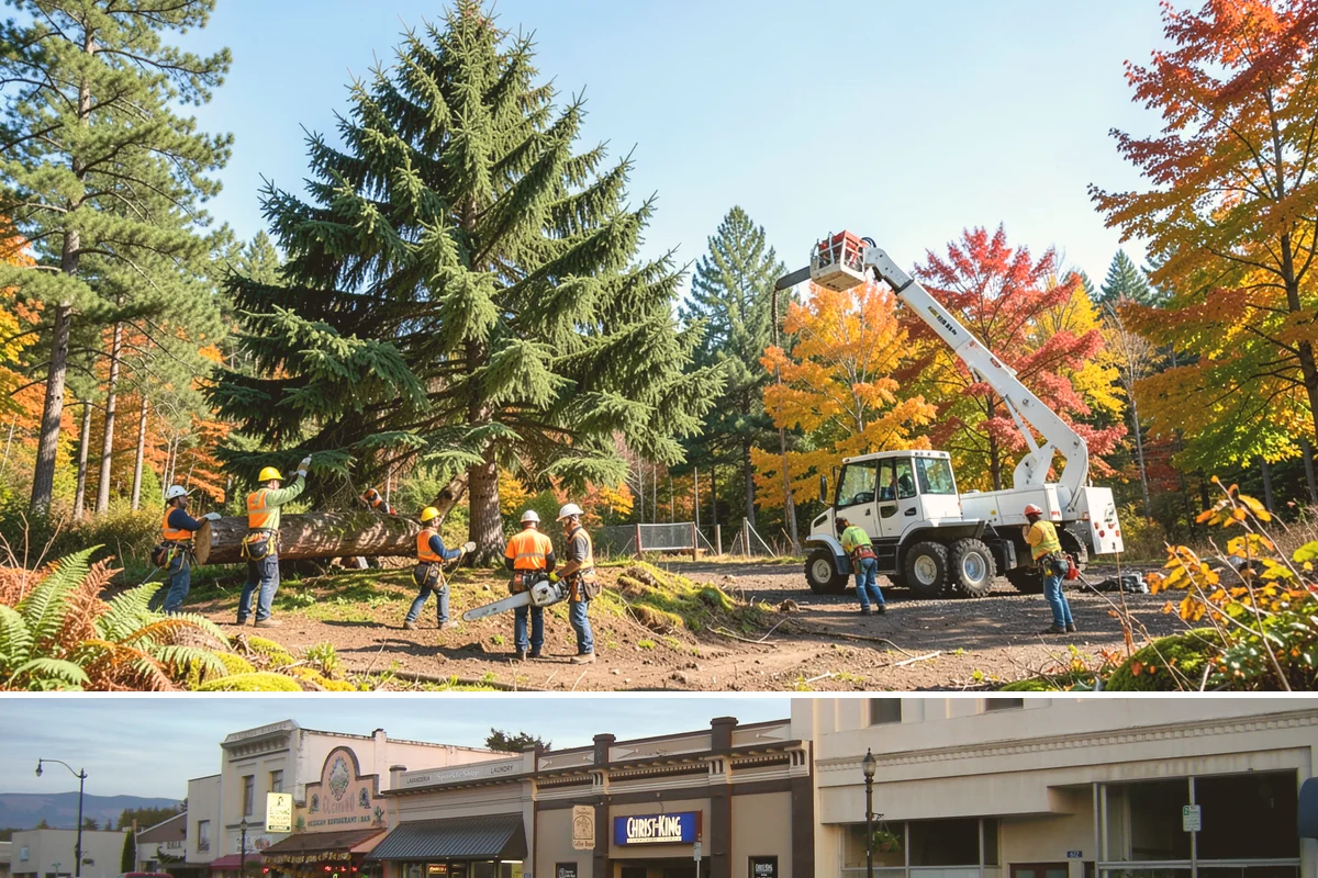 Snow and ice damage cleanup in Burlington, Skagit County, WA - This service is performed during winter months following snow and ice loading events to relieve tension on limbs and remove...
