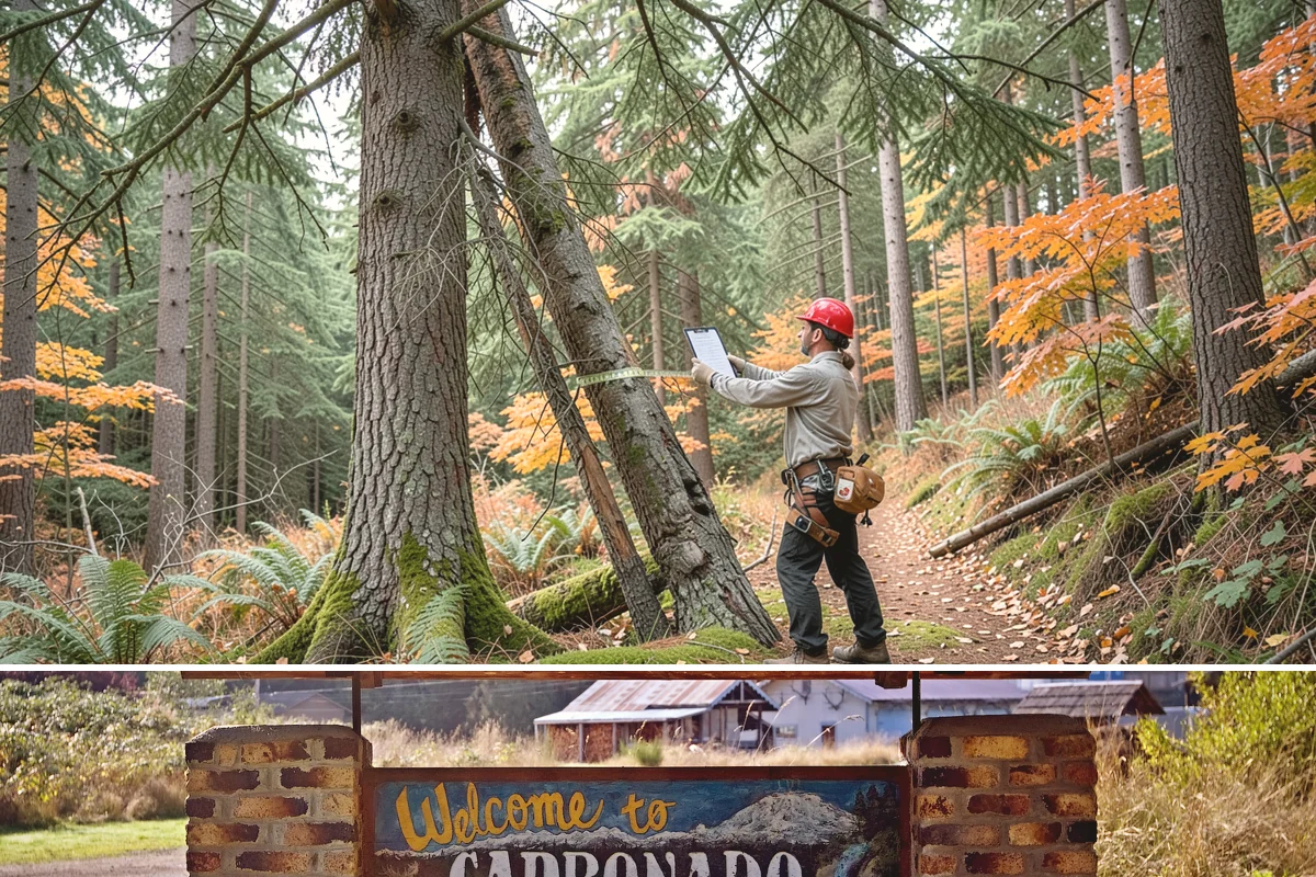 Snow and ice damage cleanup in Carbonado, Pierce County, WA - This service is performed during winter months following snow and ice loading events to relieve tension on limbs and remove...
