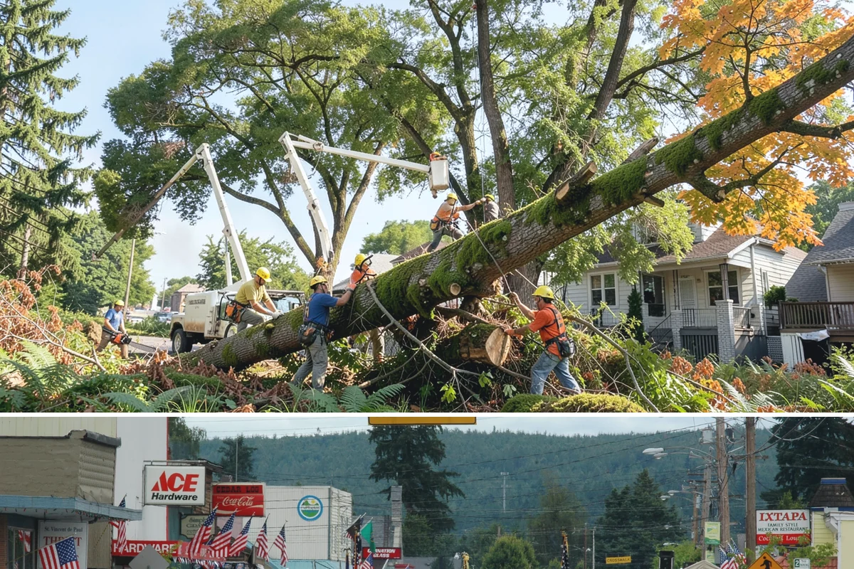 Snow and ice damage cleanup in Carnation, King County, WA - This service is performed during winter months following snow and ice loading events to relieve tension on limbs and remove...