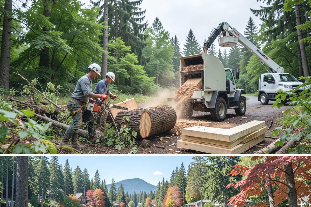 Snow and ice damage cleanup in Covington, King County, WA - This service is performed during winter months following snow and ice loading events to relieve tension on limbs and remove...