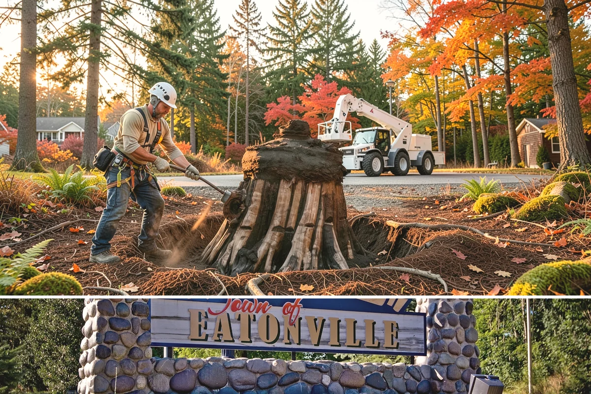 Snow and ice damage cleanup in Eatonville, Pierce County, WA - This service is performed during winter months following snow and ice loading events to relieve tension on limbs and remove...