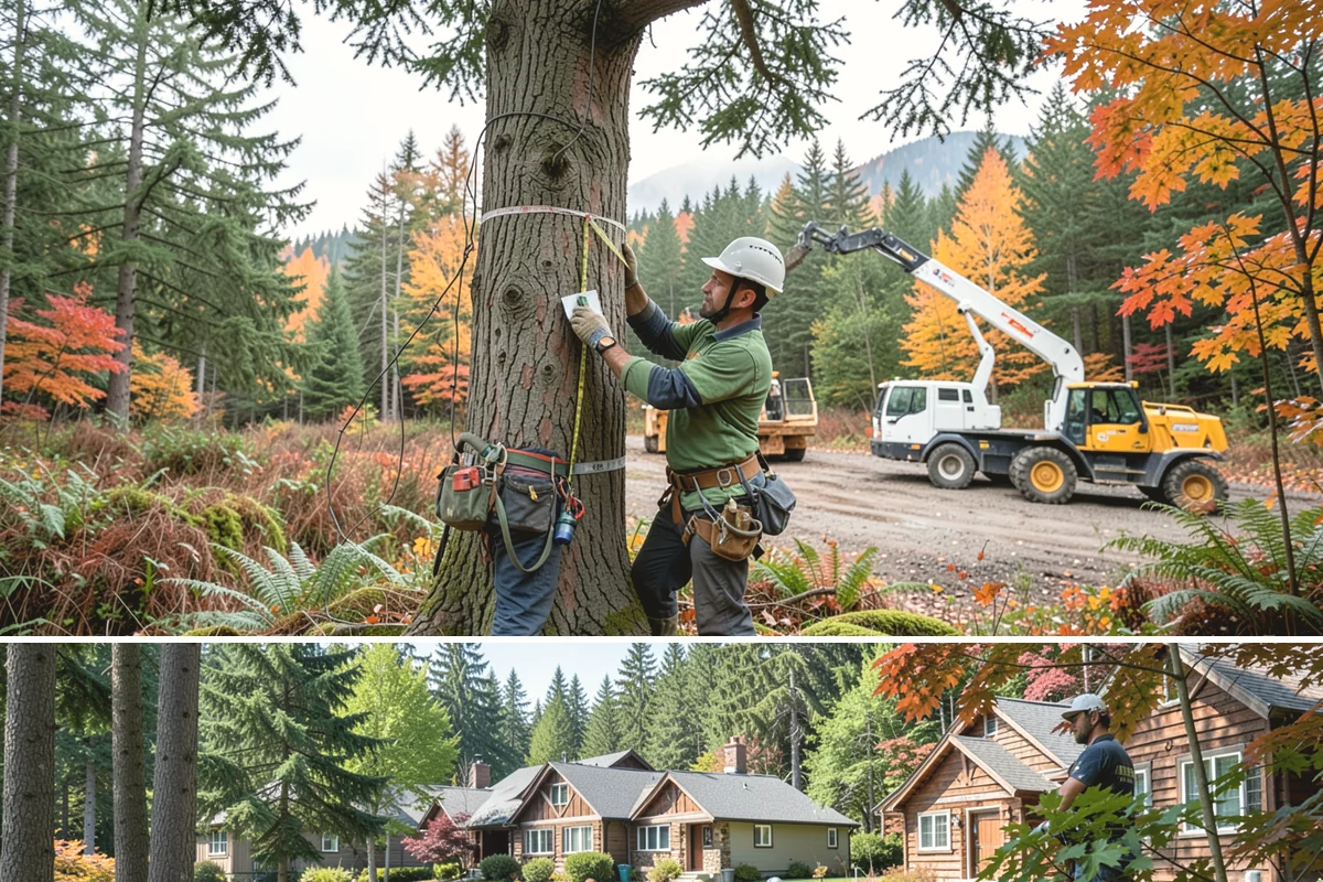 Snow and ice damage cleanup in Edgewood, Pierce County, WA - This service is performed during winter months following snow and ice loading events to relieve tension on limbs and remove...