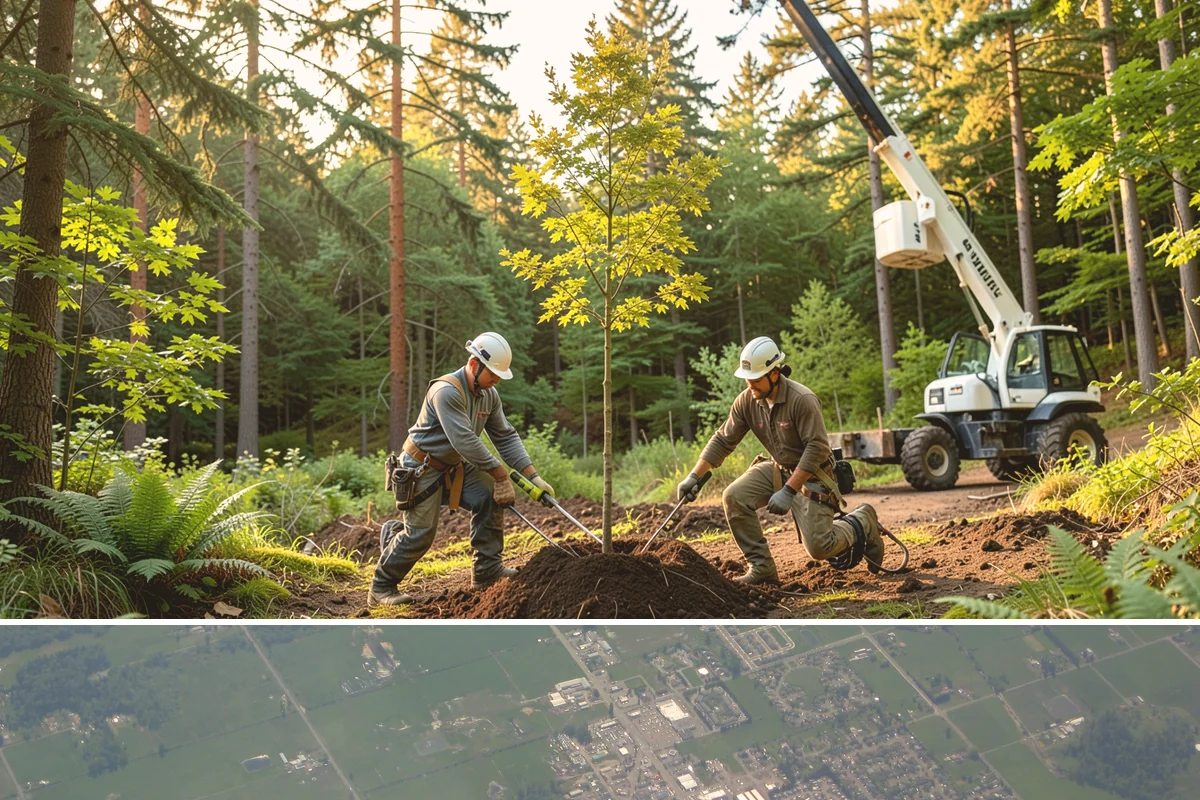 Snow and ice damage cleanup in Enumclaw, King County, WA - This service is performed during winter months following snow and ice loading events to relieve tension on limbs and remove...