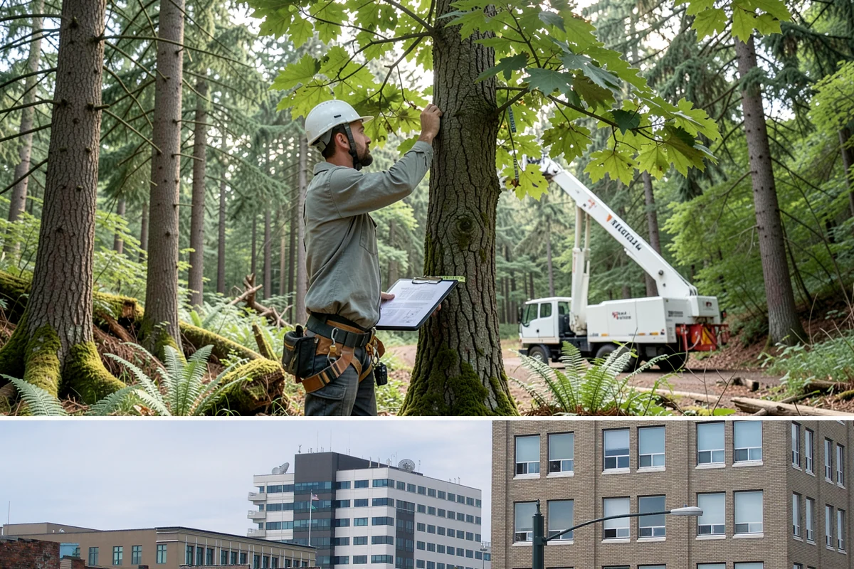 Snow and ice damage cleanup in Everett, Snohomish County, WA - This service is performed during winter months following snow and ice loading events to relieve tension on limbs and remove...