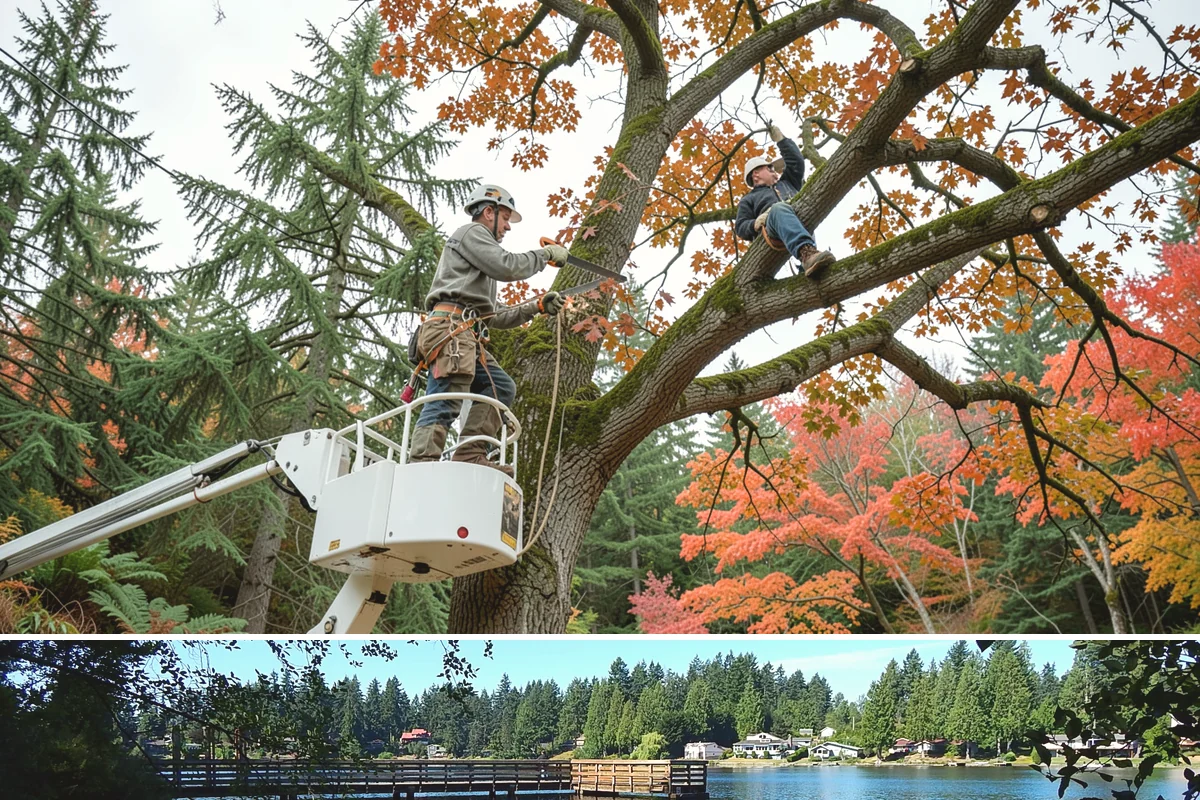 Snow and ice damage cleanup in Federal Way, King County, WA - This service is performed during winter months following snow and ice loading events to relieve tension on limbs and remove...