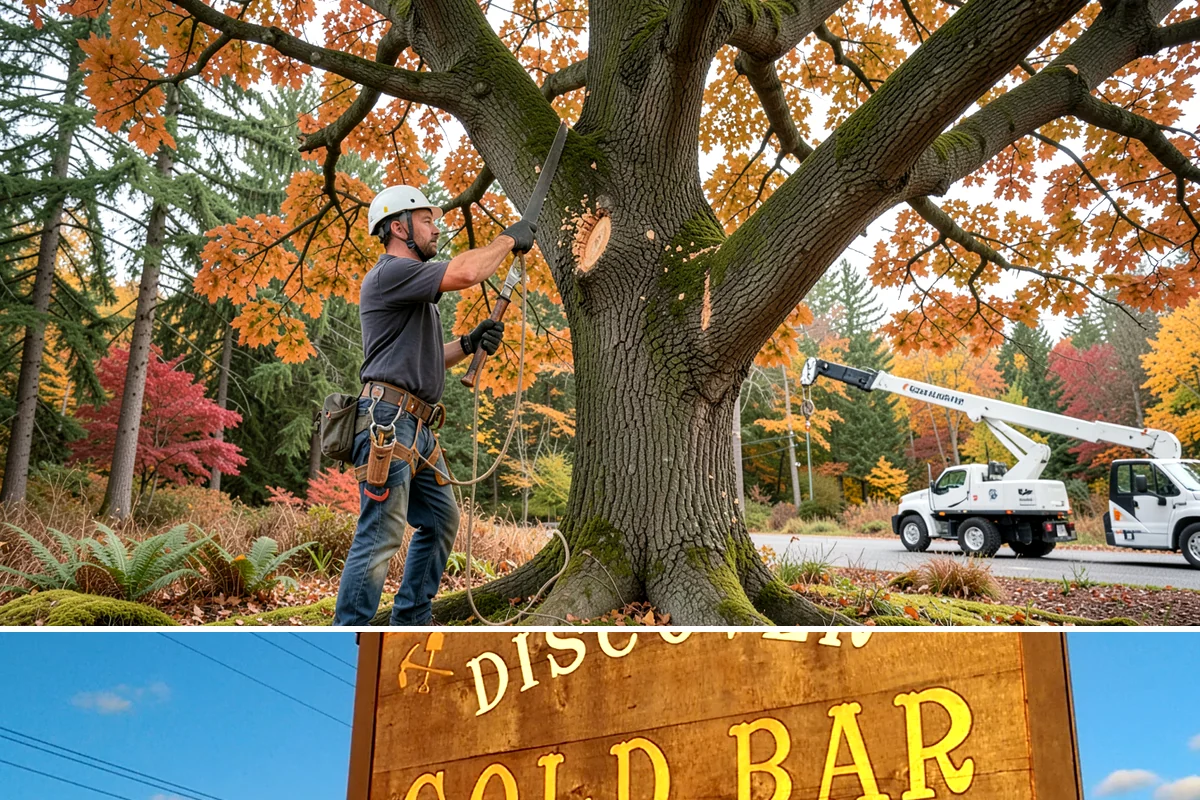 Snow and ice damage cleanup in Gold Bar, Snohomish County, WA - This service is performed during winter months following snow and ice loading events to relieve tension on limbs and remove...