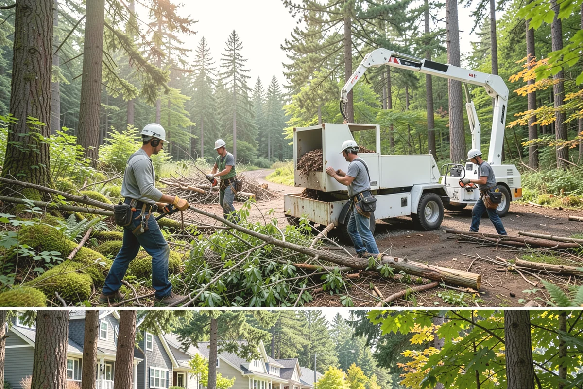 Snow and ice damage cleanup in Normandy Park, King County, WA - This service is performed during winter months following snow and ice loading events to relieve tension on limbs and remove...