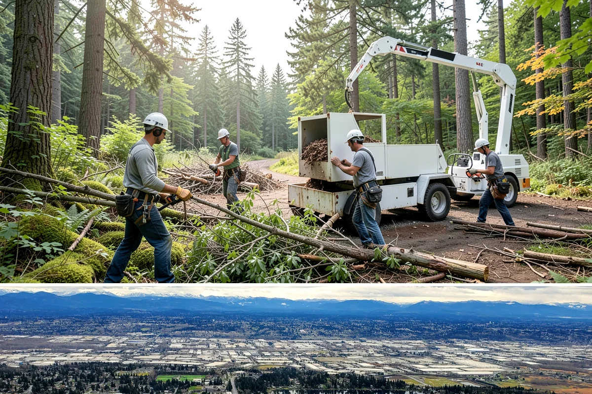 Snow and ice damage cleanup in SeaTac, King County, WA - This service is performed during winter months following snow and ice loading events to relieve tension on limbs and remove...