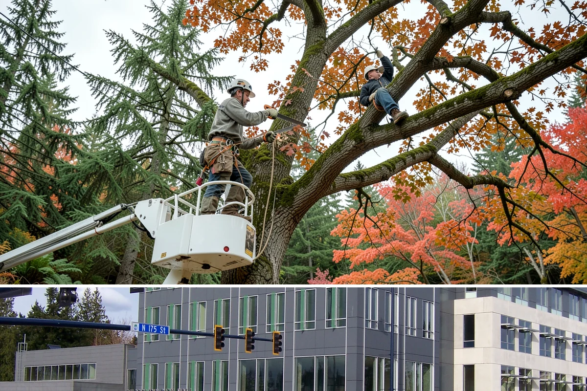 Snow and ice damage cleanup in Shoreline, King County, WA - This service is performed during winter months following snow and ice loading events to relieve tension on limbs and remove...