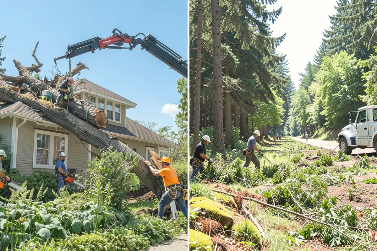 Snow and ice damage cleanup in Steilacoom, Pierce County, WA - Assess damage and immediate hazards