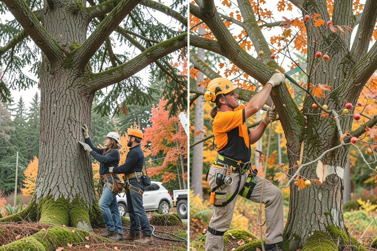 Soil testing in Anacortes, Skagit County, WA - Inspect the tree and its site