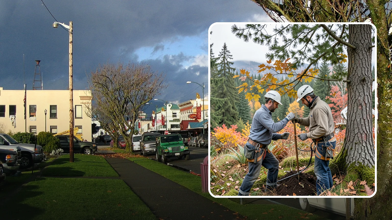 Soil testing in Arlington, Snohomish County, WA - The analysis of soil conditions around a tree.