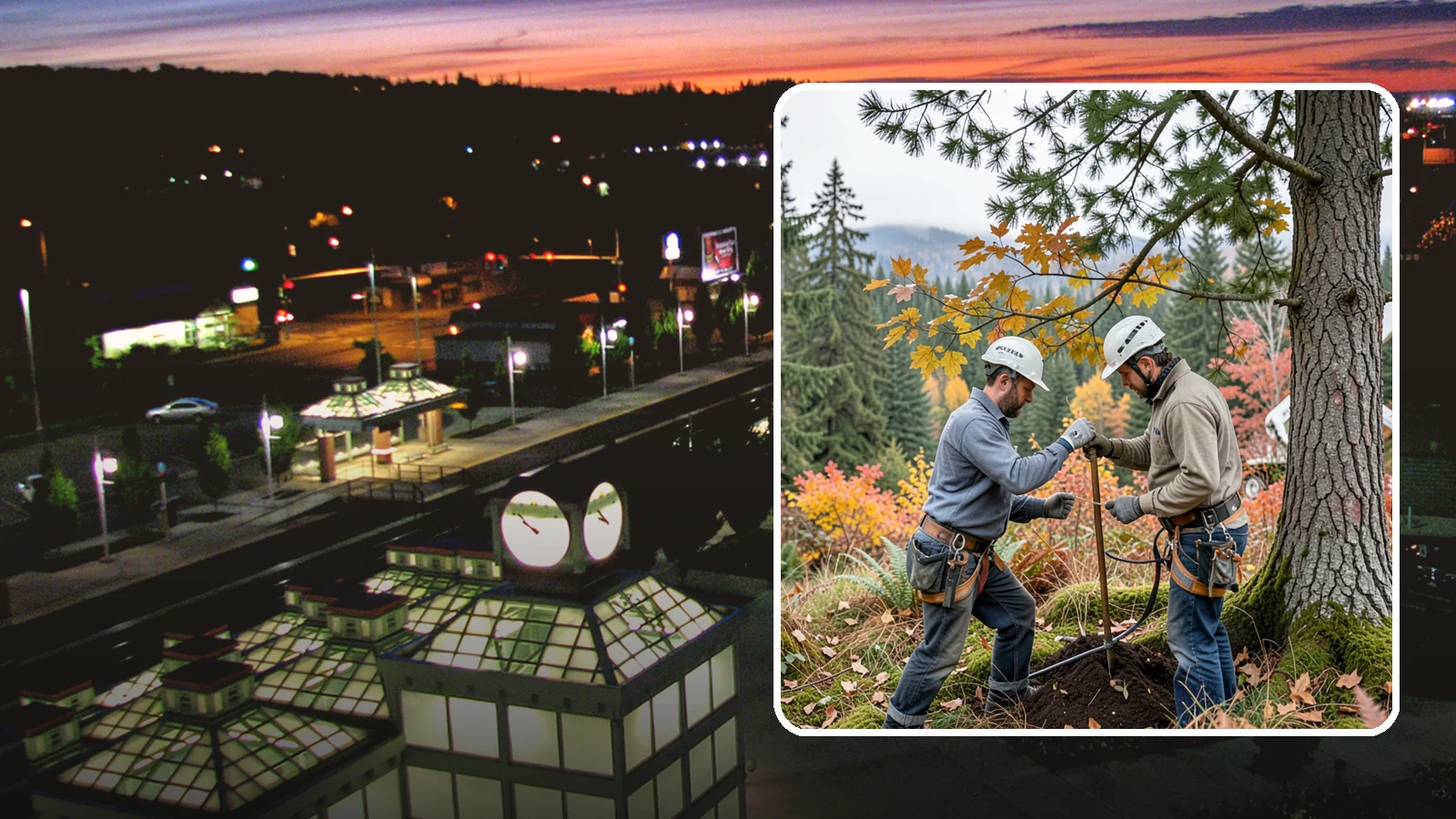 Soil testing in Auburn, King County, WA - The analysis of soil conditions around a tree.