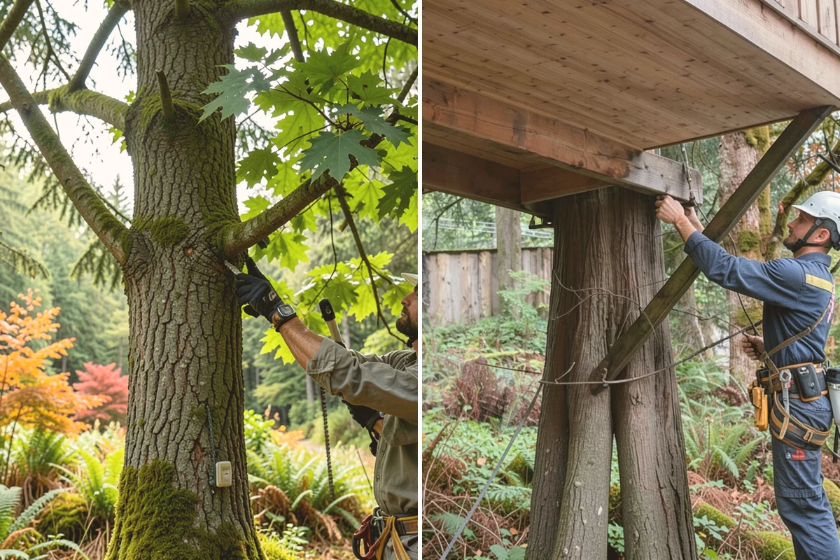 Soil testing in Bothell, King County, WA - Inspect the tree and its site