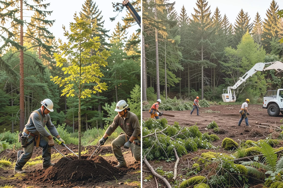 Soil testing in Buckley, Pierce County, WA - Inspect the tree and its site