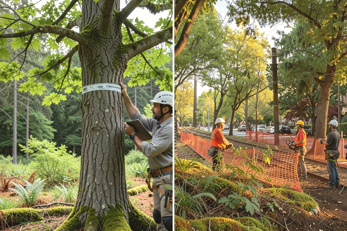 Soil testing in Burlington, Skagit County, WA - Inspect the tree and its site