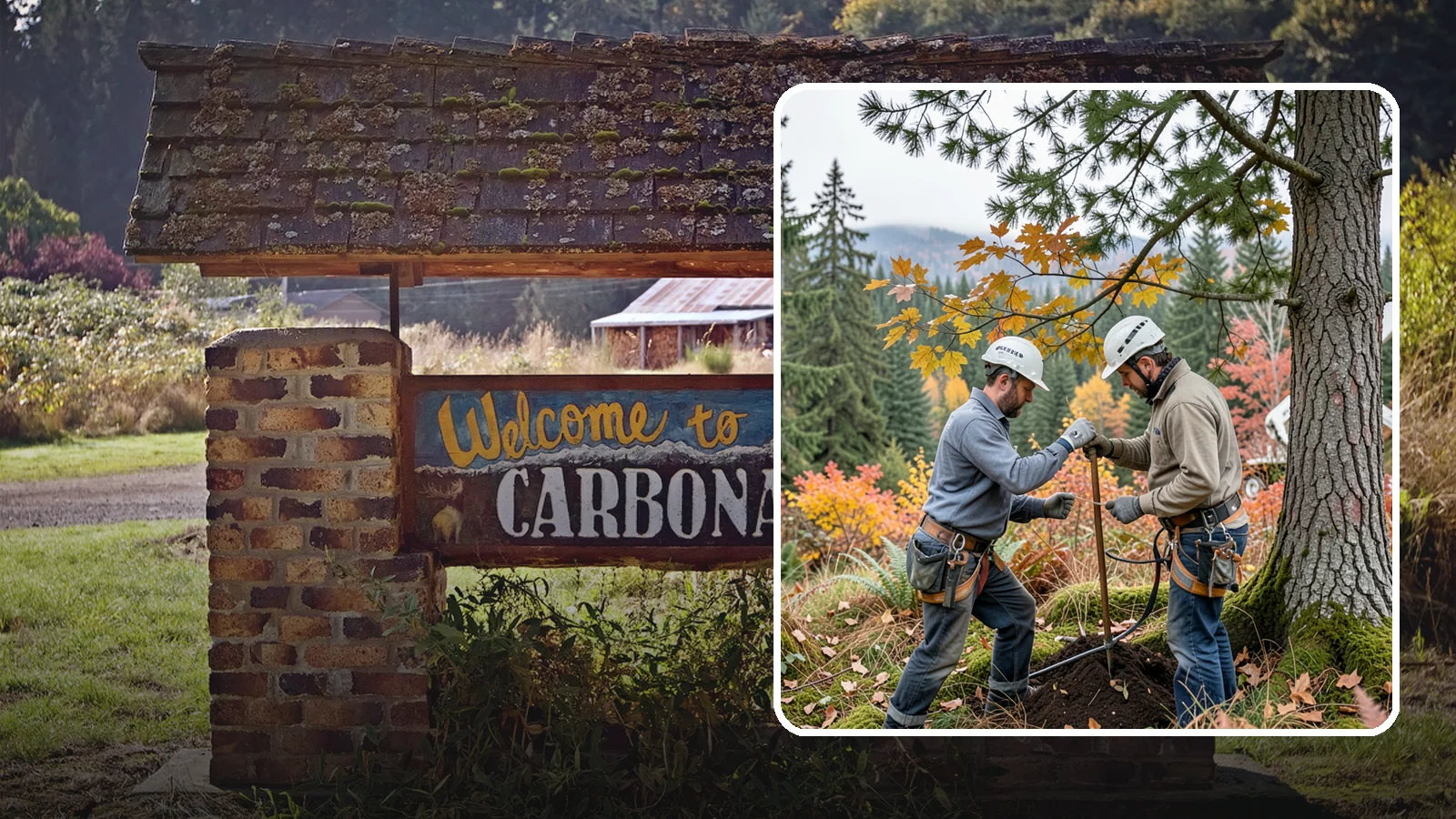 Soil testing in Carbonado, Pierce County, WA - The analysis of soil conditions around a tree.