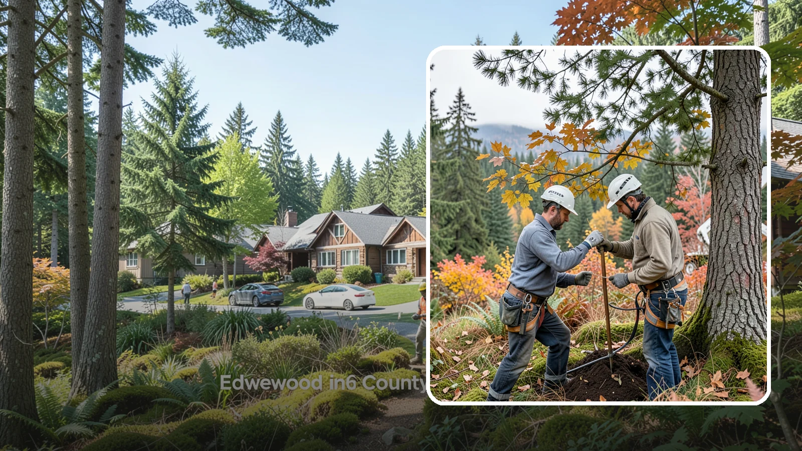 Soil testing in Edgewood, Pierce County, WA - The analysis of soil conditions around a tree.