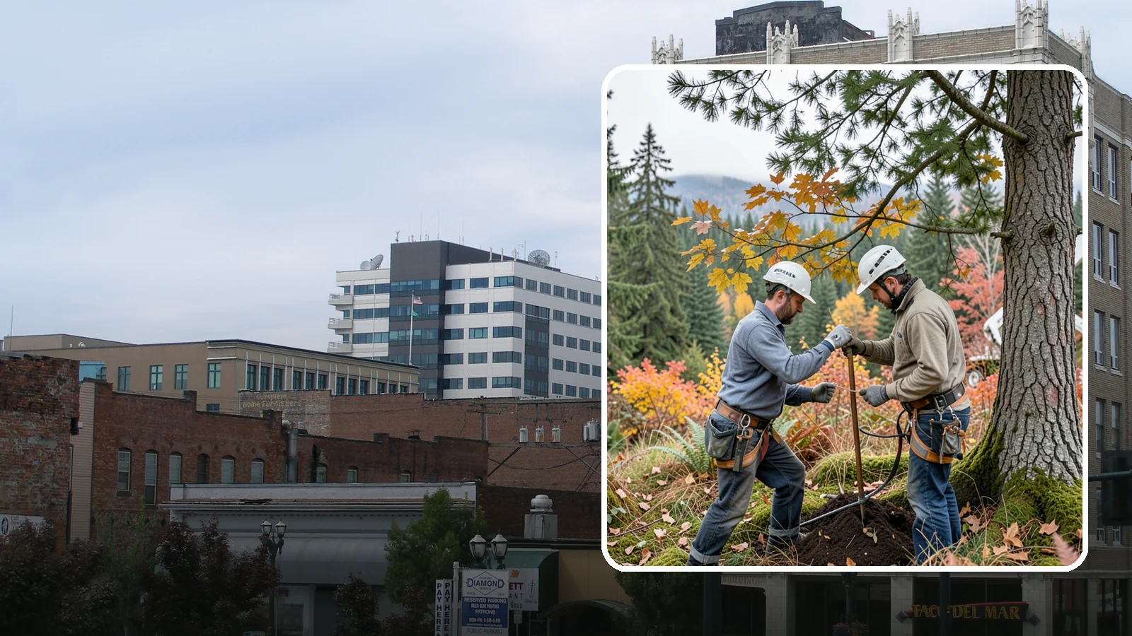 Soil testing in Everett, Snohomish County, WA - The analysis of soil conditions around a tree.