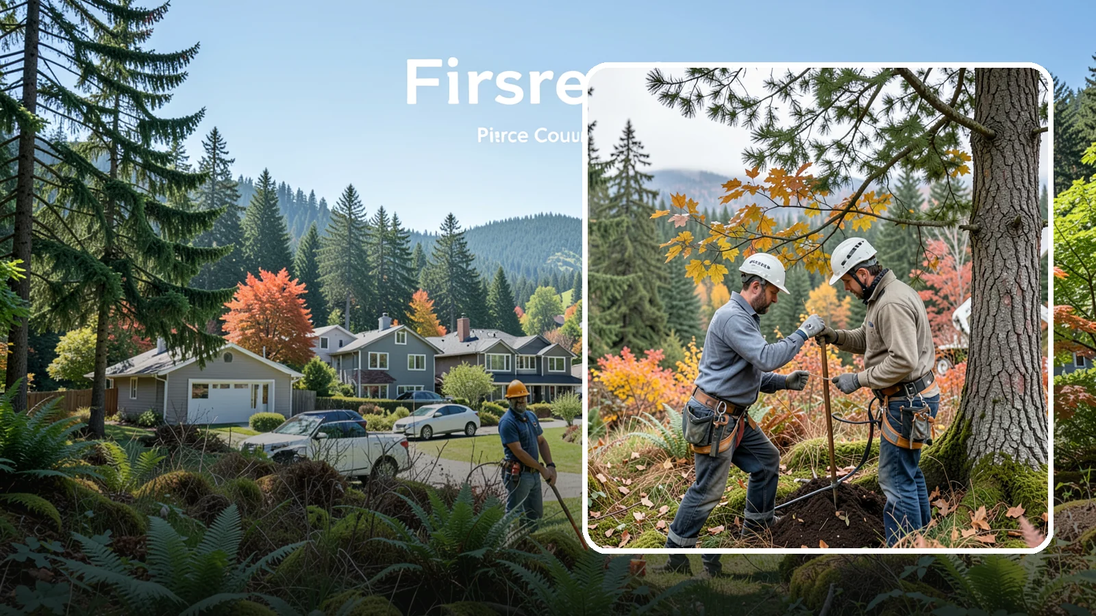 Soil testing in Fircrest, Pierce County, WA - The analysis of soil conditions around a tree.