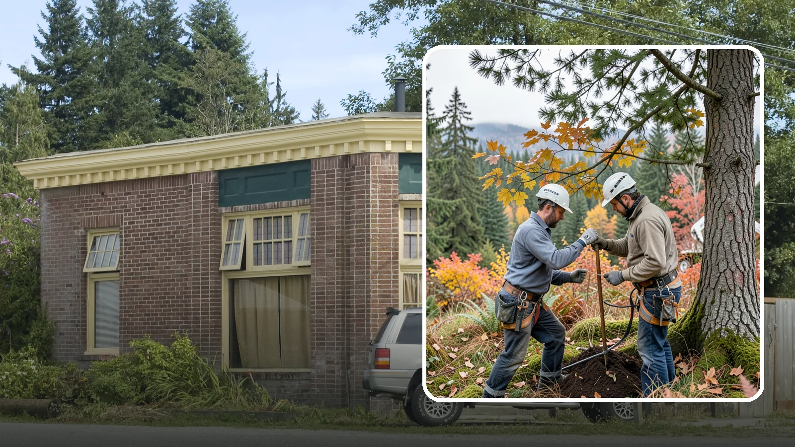 Soil testing in Hamilton, Skagit County, WA - The analysis of soil conditions around a tree.