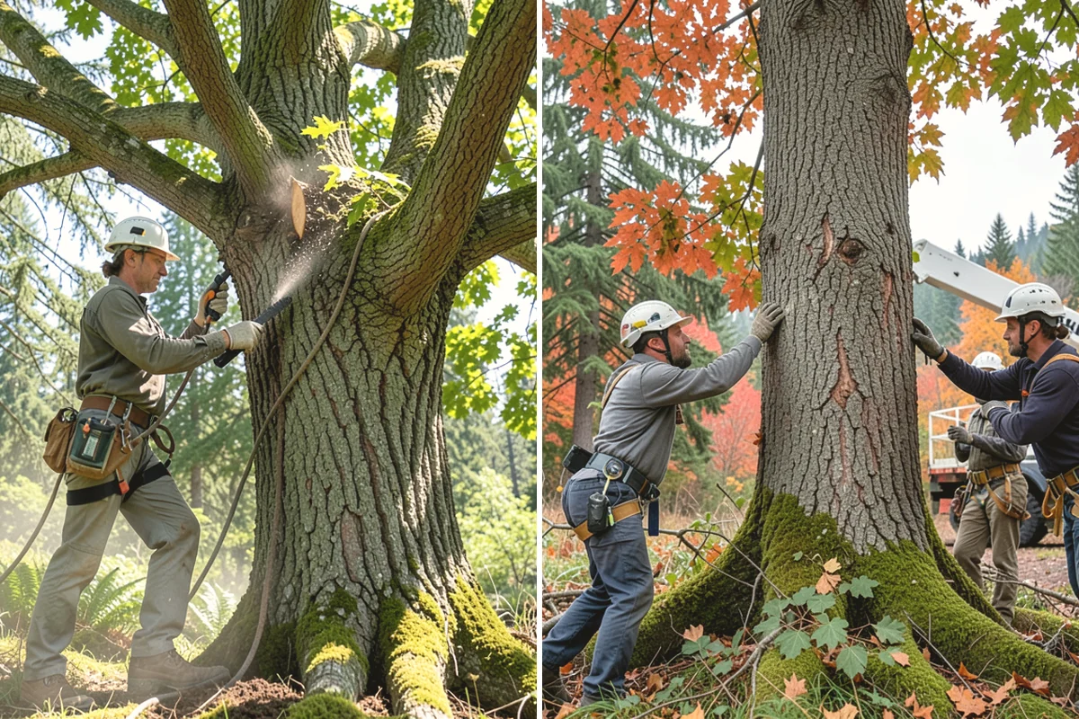 Soil testing in La Conner, Skagit County, WA - Inspect the tree and its site