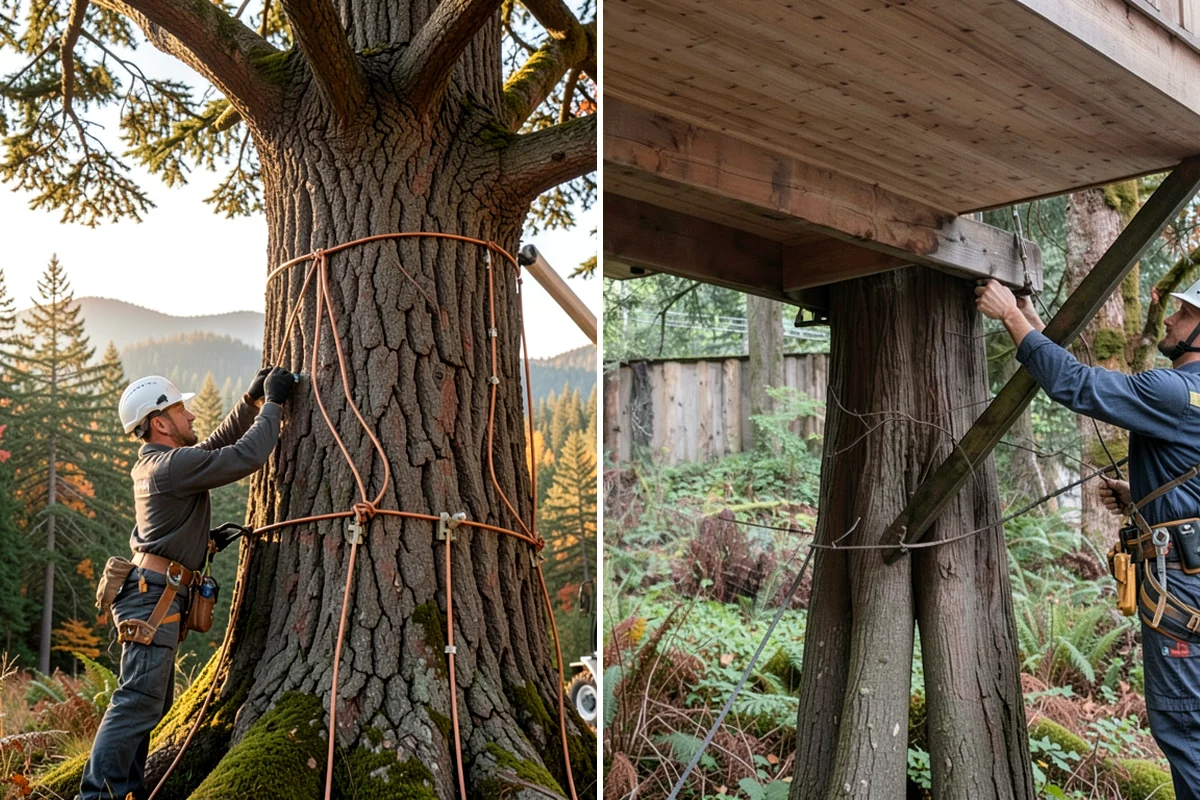 Soil testing in Lakewood, Pierce County, WA - Inspect the tree and its site