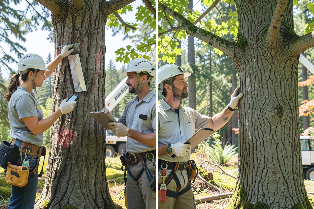 Soil testing in Marysville, Snohomish County, WA - Inspect the tree and its site