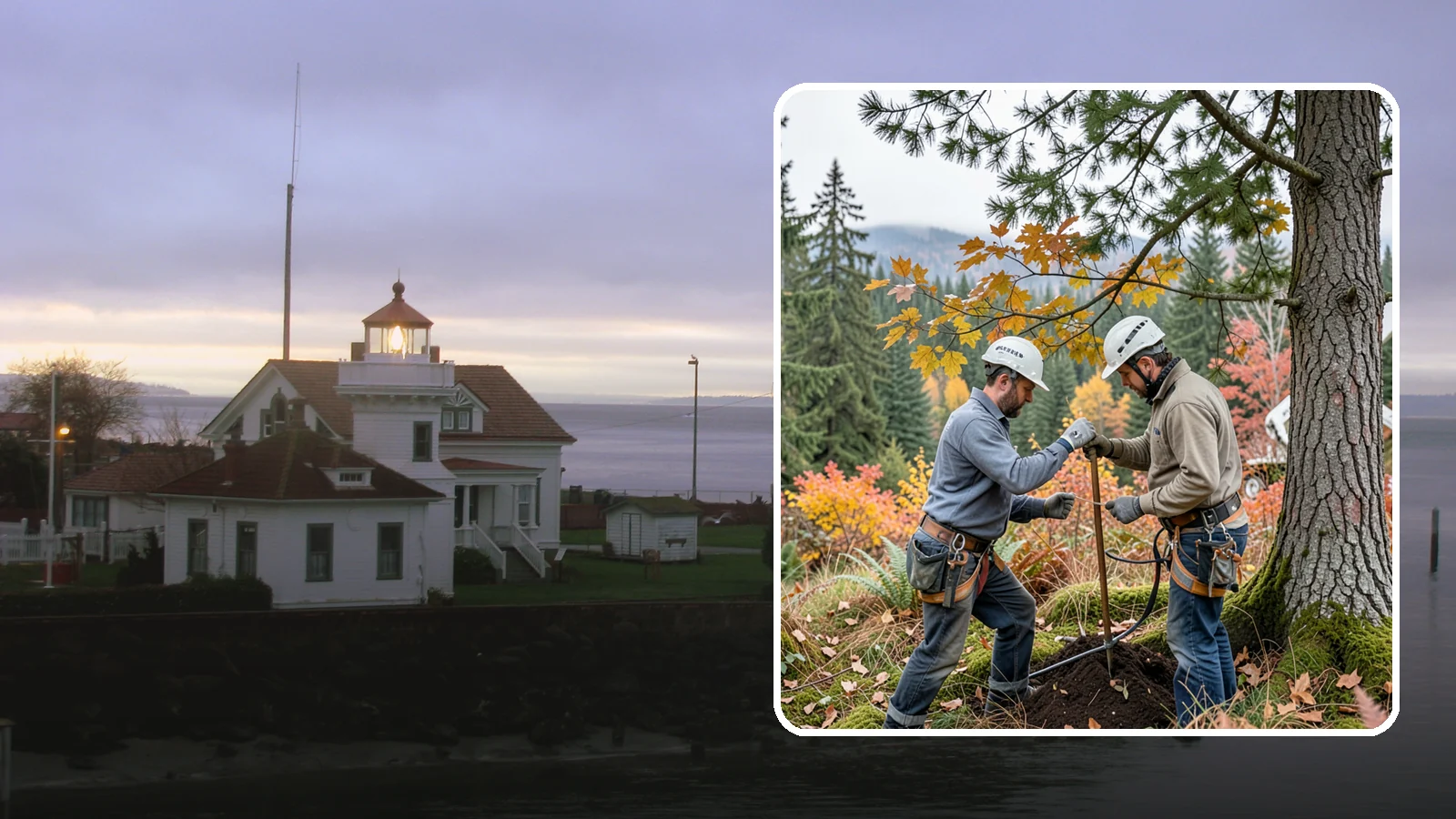 Soil testing in Mukilteo, Snohomish County, WA - The analysis of soil conditions around a tree.