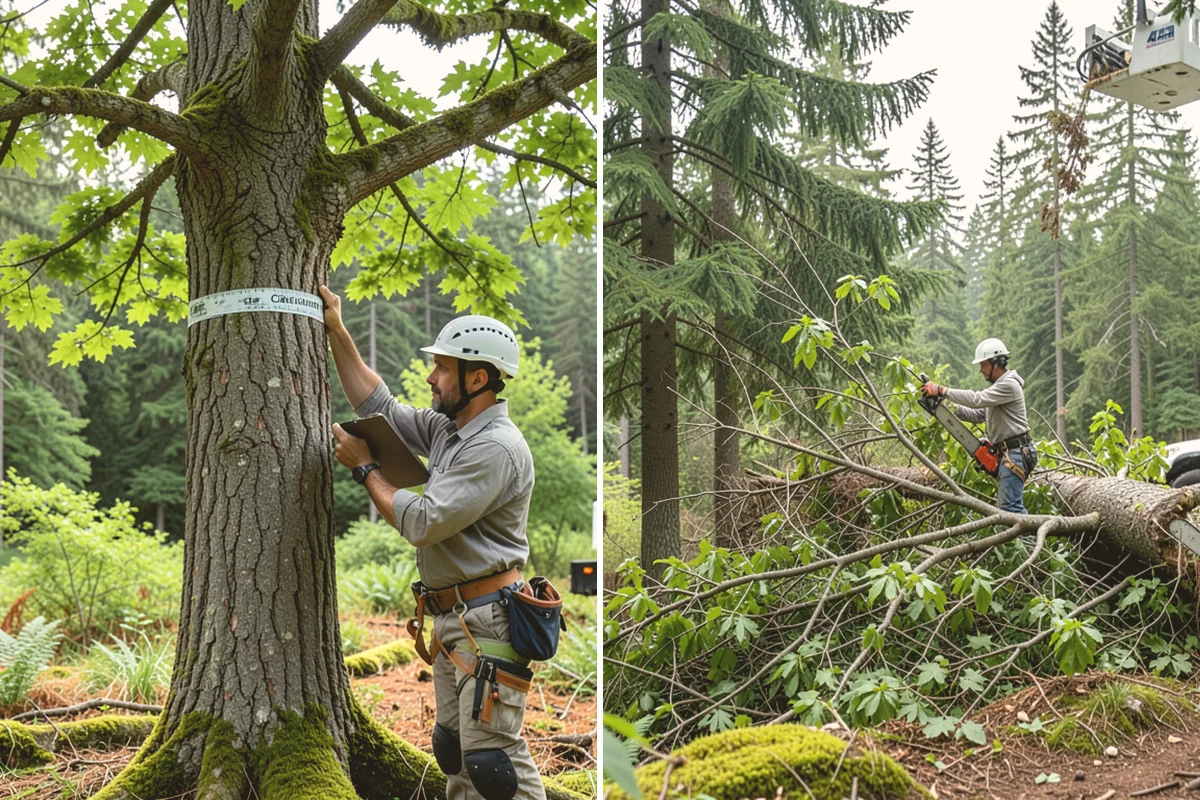 Soil testing in Newcastle, King County, WA - Inspect the tree and its site