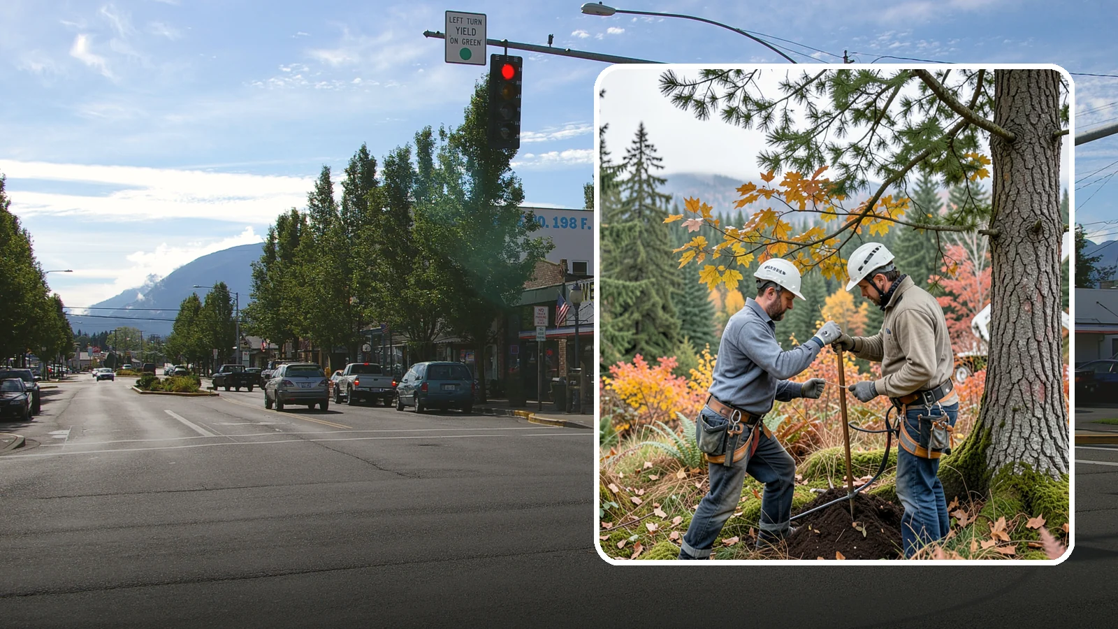 Soil testing in North Bend, King County, WA - The analysis of soil conditions around a tree.