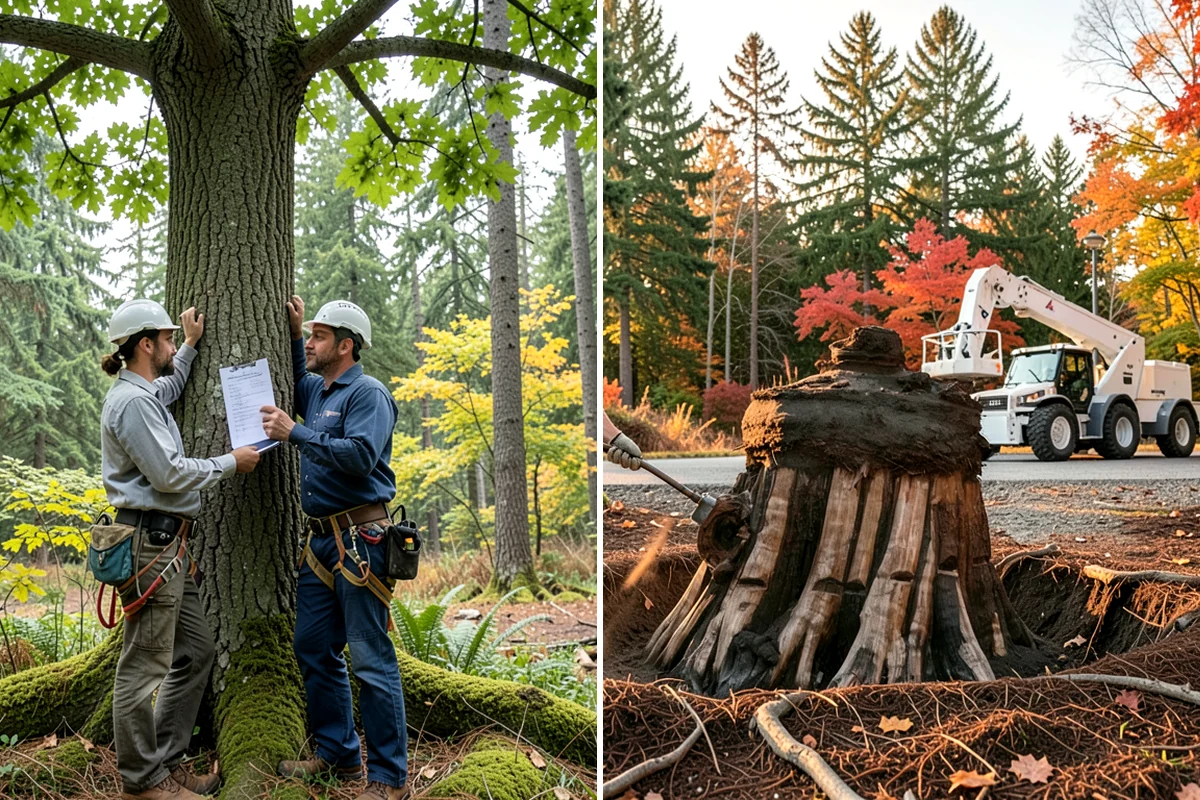 Soil testing in Puyallup, Pierce County, WA - Inspect the tree and its site