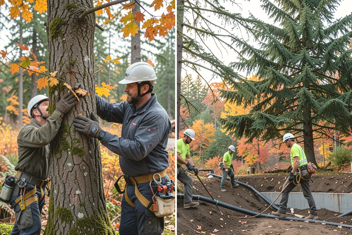 Soil testing in Ruston, Pierce County, WA - Inspect the tree and its site