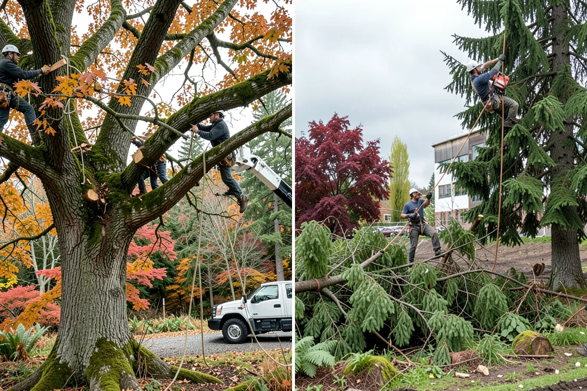 Soil testing in Shoreline, King County, WA - Inspect the tree and its site