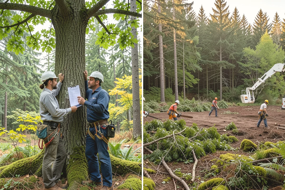 Soil testing in Steilacoom, Pierce County, WA - Inspect the tree and its site