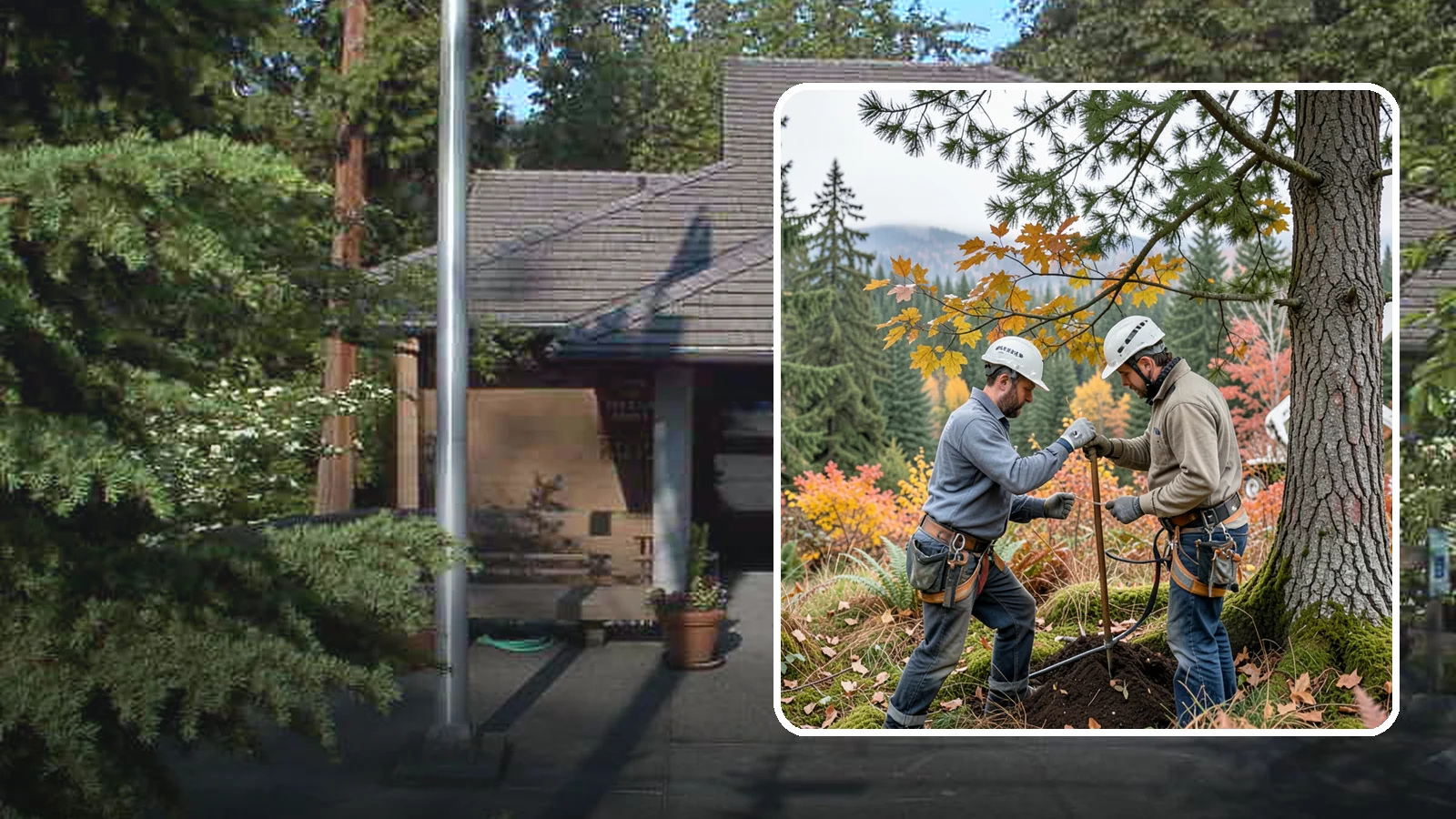 Soil testing in Yarrow Point, King County, WA - The analysis of soil conditions around a tree.