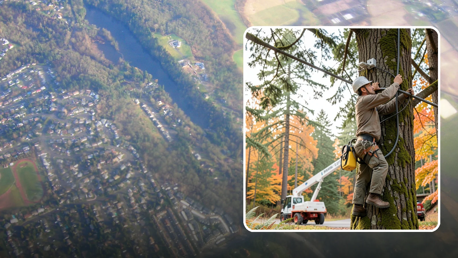 Static cabling installation in Algona, King County, WA - The installation of rigid cable systems that limit movement.
