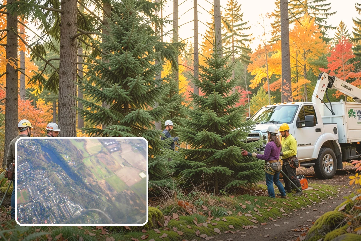 Static cabling installation in Algona, King County, WA - Reduces the risk of limb or stem failure