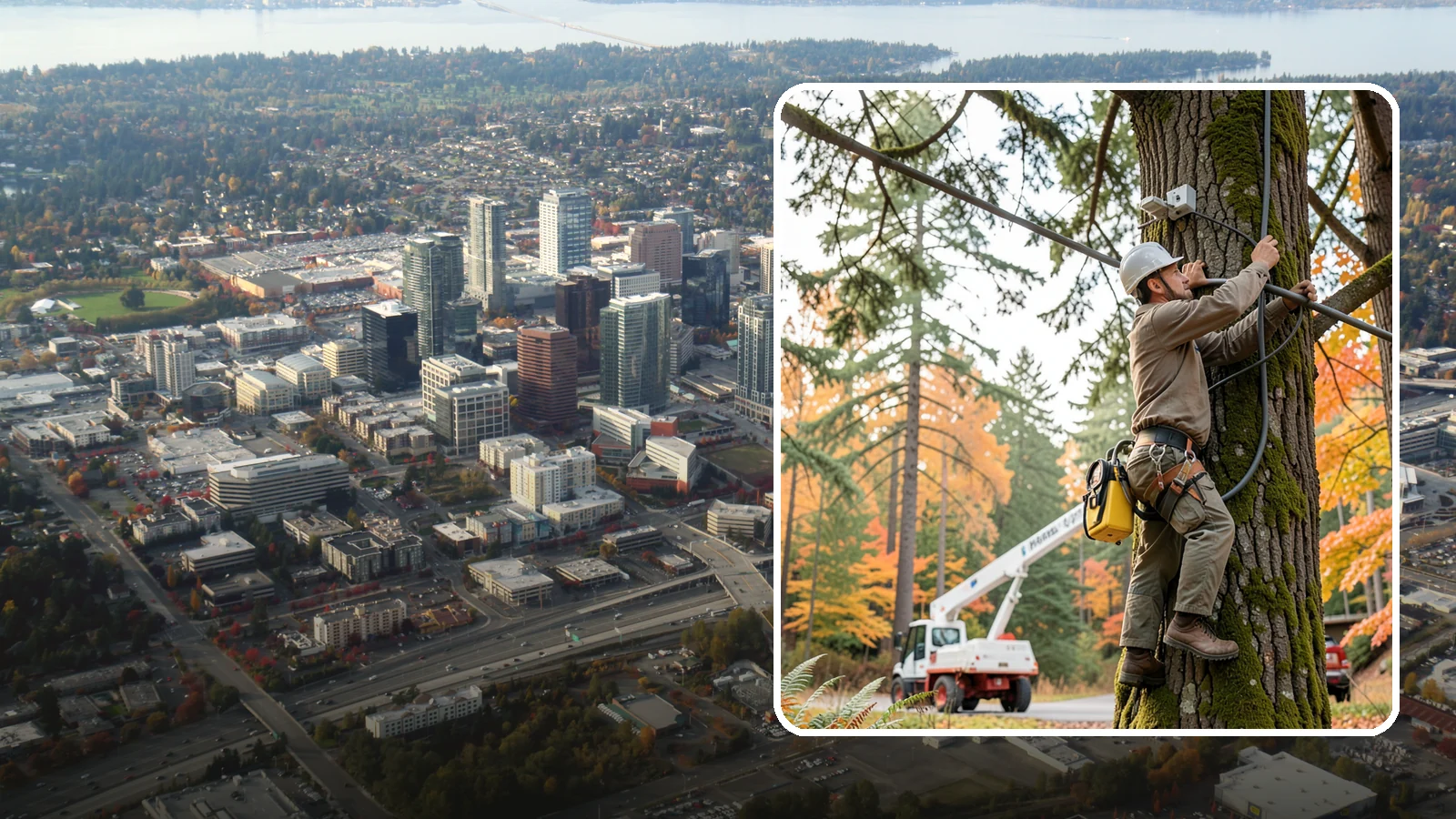 Static cabling installation in Bellevue, King County, WA - The installation of rigid cable systems that limit movement.