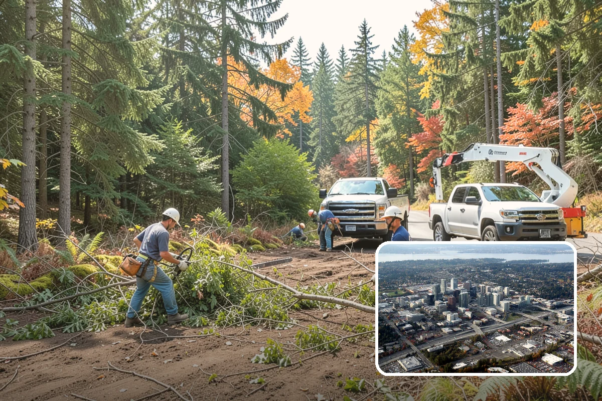 Static cabling installation in Bellevue, King County, WA - Reduces the risk of limb or stem failure