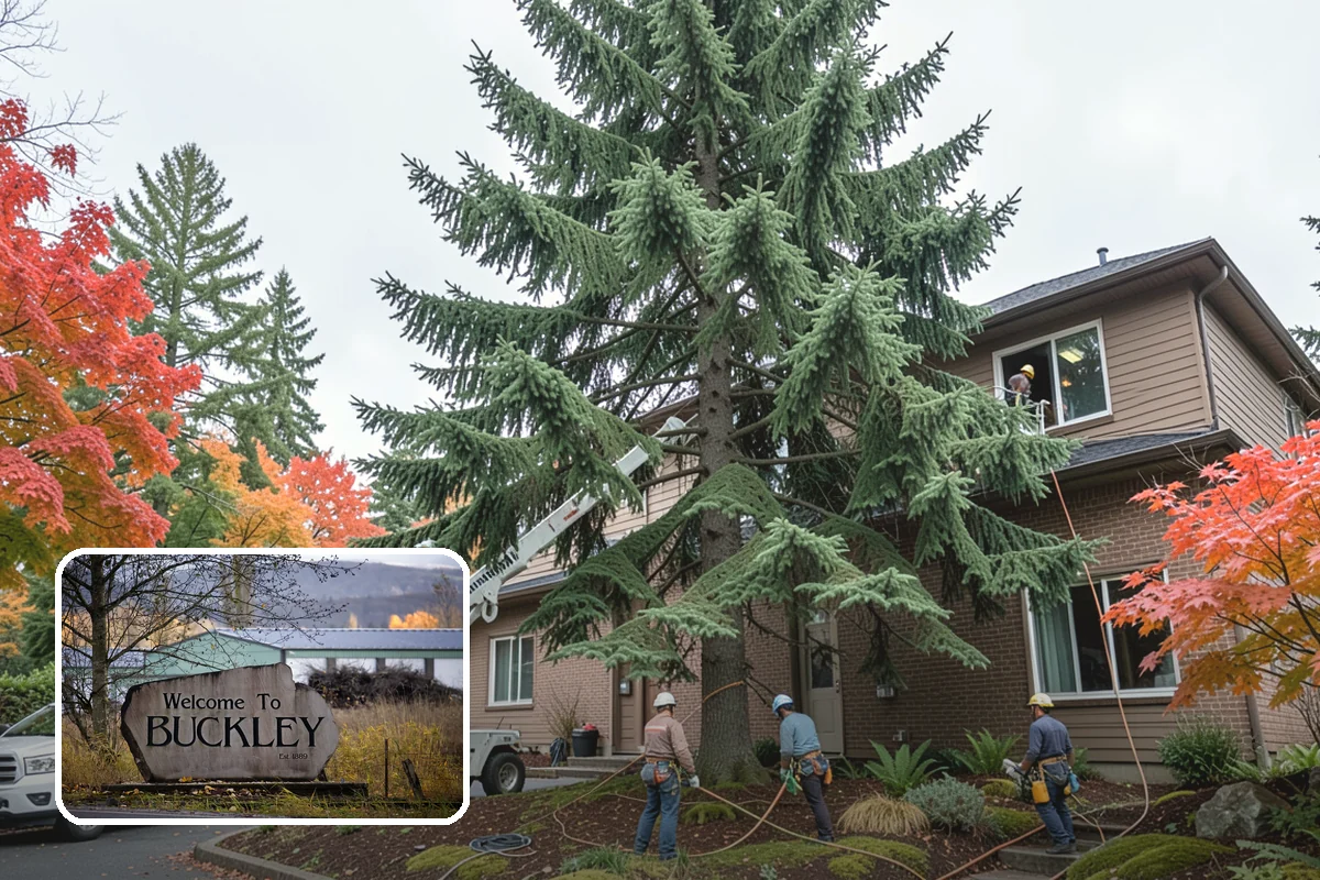 Static cabling installation in Buckley, Pierce County, WA - Reduces the risk of limb or stem failure