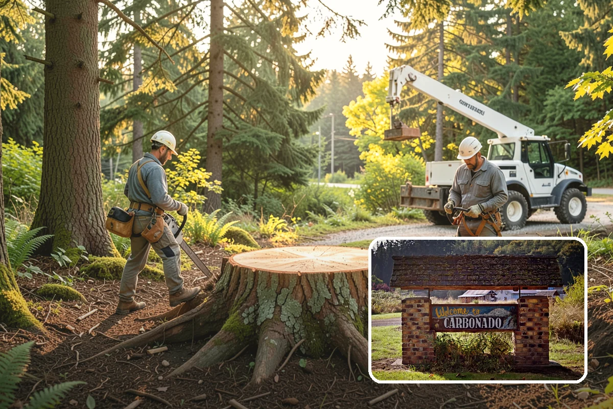 Static cabling installation in Carbonado, Pierce County, WA - Reduces the risk of limb or stem failure