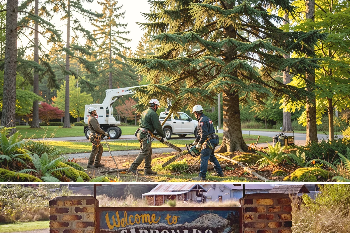 Static cabling installation in Carbonado, Pierce County, WA - Work can generally be performed year-round in Puget Sound weather provided branches are not frozen or ice-laden that could damage...