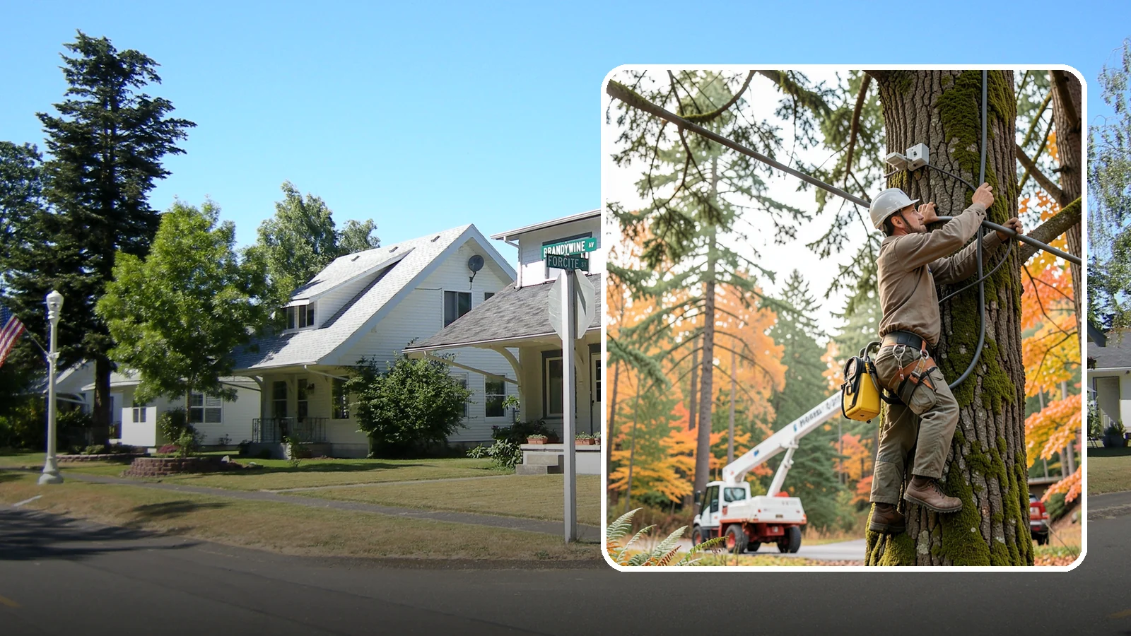 Static cabling installation in DuPont, Pierce County, WA - The installation of rigid cable systems that limit movement.