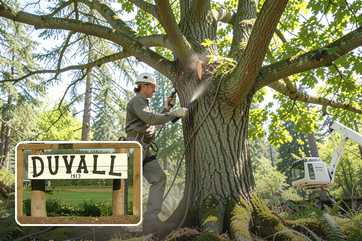 Static cabling installation in Duvall, King County, WA - Reduces the risk of limb or stem failure