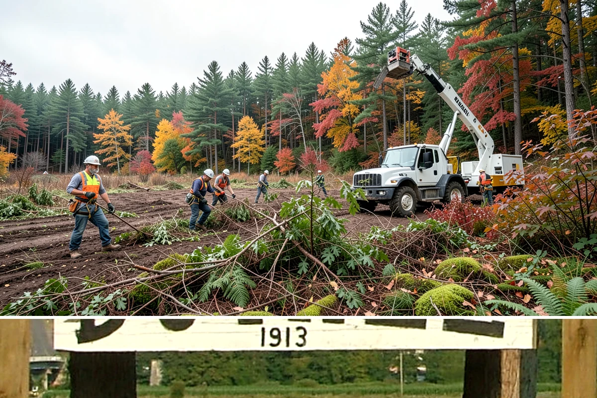 Static cabling installation in Duvall, King County, WA - Work can generally be performed year-round in Puget Sound weather provided branches are not frozen or ice-laden that could damage...